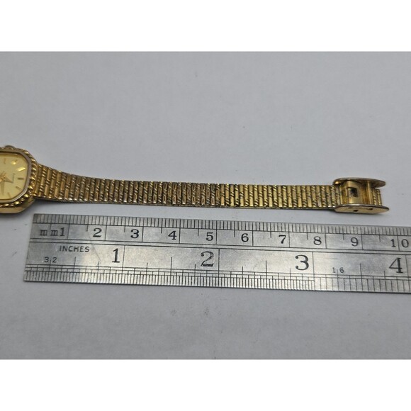 Vintage Helbros 25291 Womens Gold Tone Quartz Dress Watch Dainty New Battery main image 8